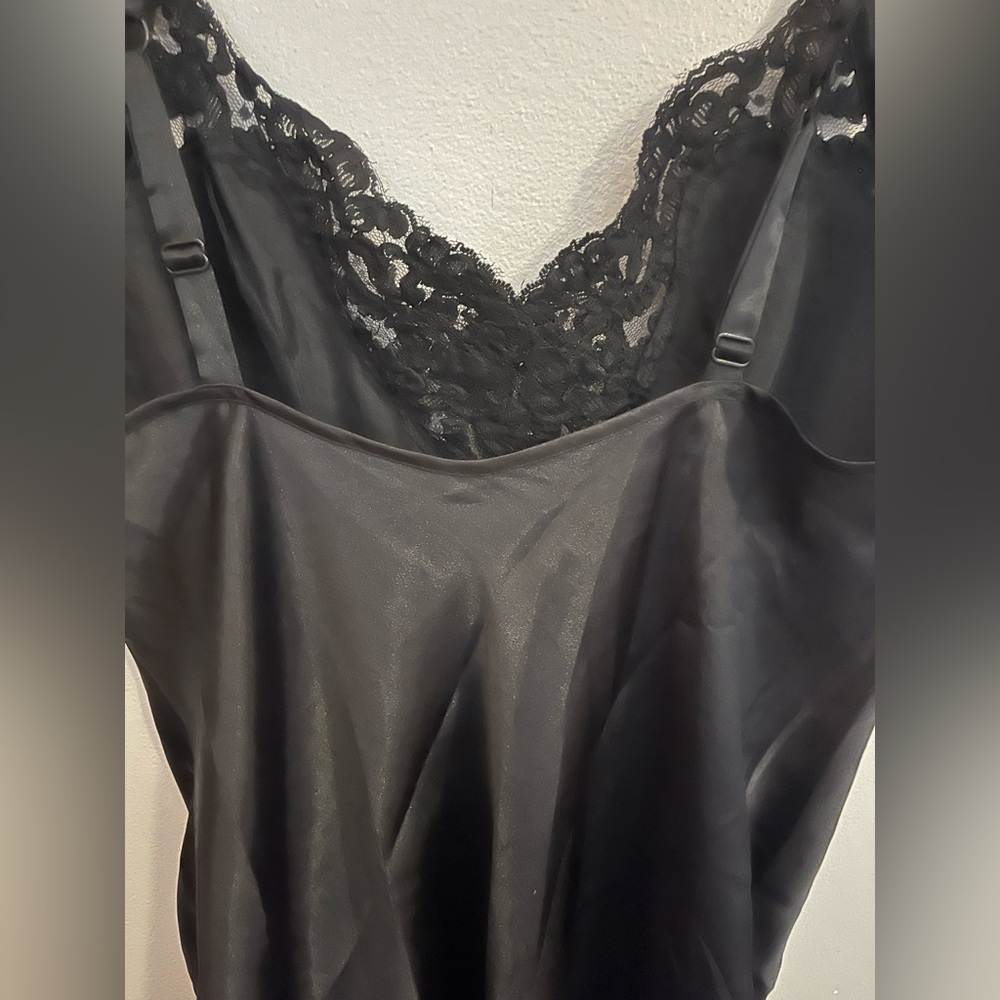 Victoria's Secret Vintage Black Satin Gown Size S - Picture 3 of 5